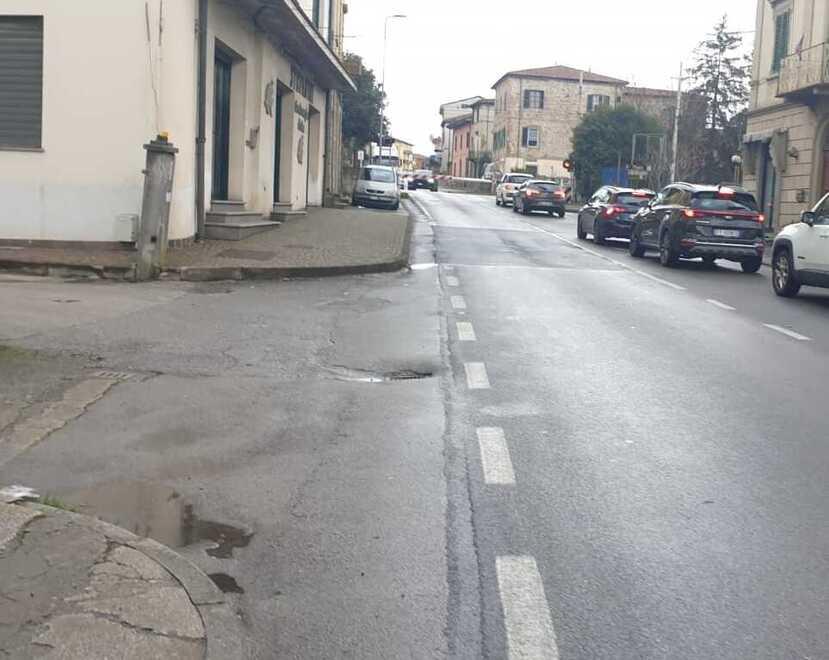 ll tratto di strada teatro dell’incidente