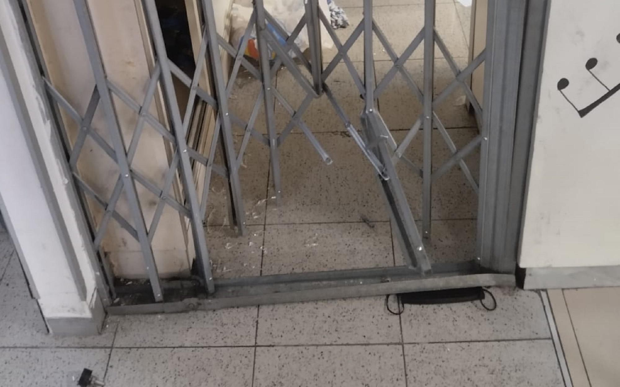 Una parte dei danni