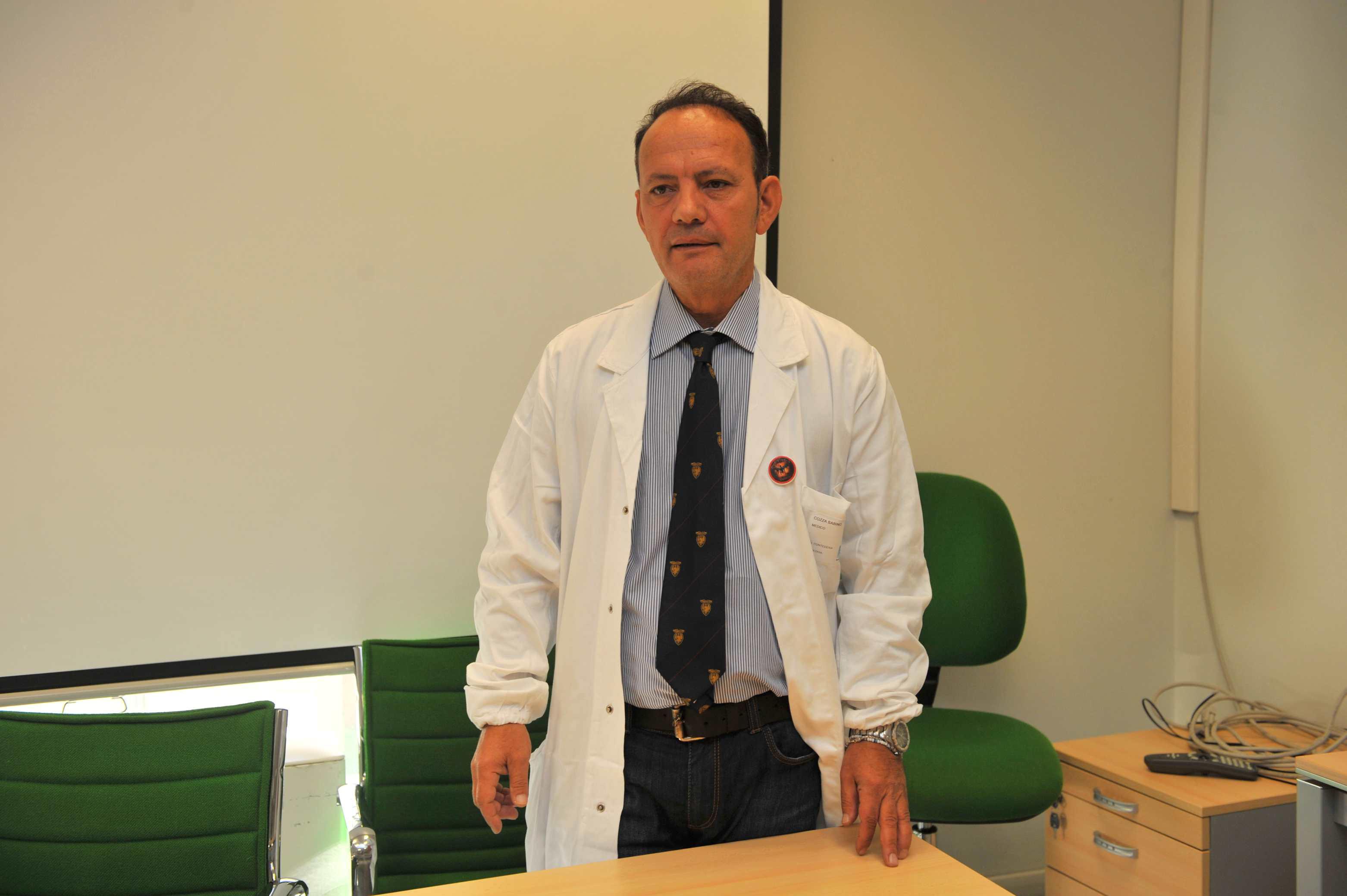 Sabino Cozza, direttore di tutte le diagnostiche dell’Asl nord ovest, inclusi i laboratori di analisi  e l’anatomia patologica
