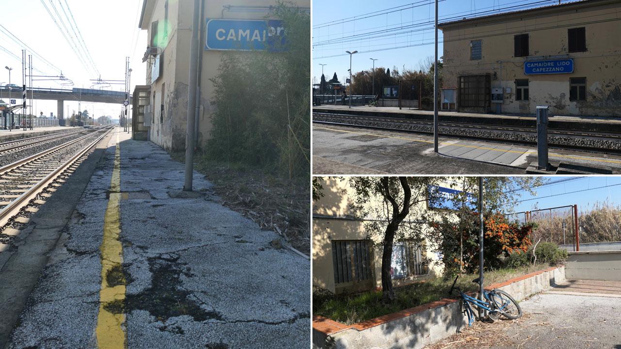 Le foto che mostrano le condizioni di degrado della stazione Fs Camaiore Capezzano Lido (foto Paglianti)