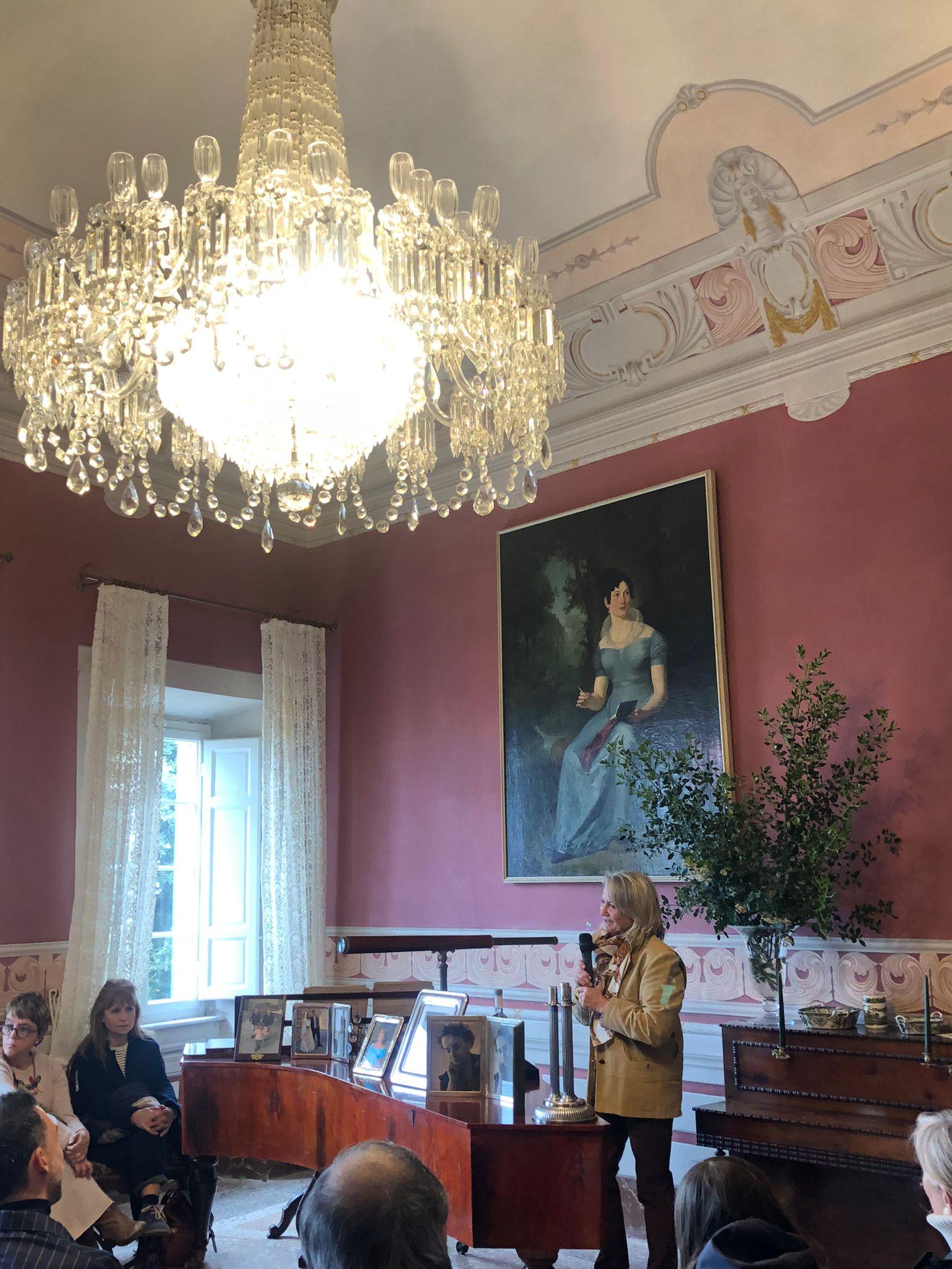 Un momento della inaugurazione di Casa Carducci