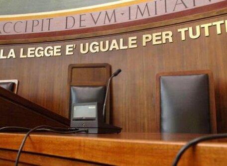 Aula di tribunale (foto d'archivio)