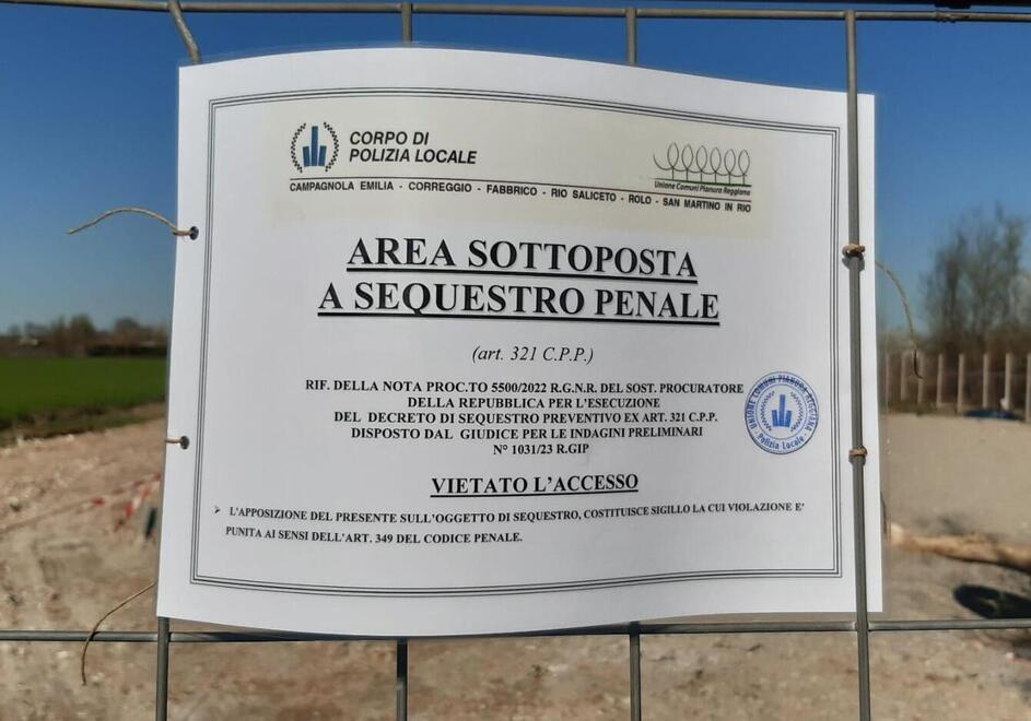 La Procura mette i sigilli all’area del futuro campo nomadi