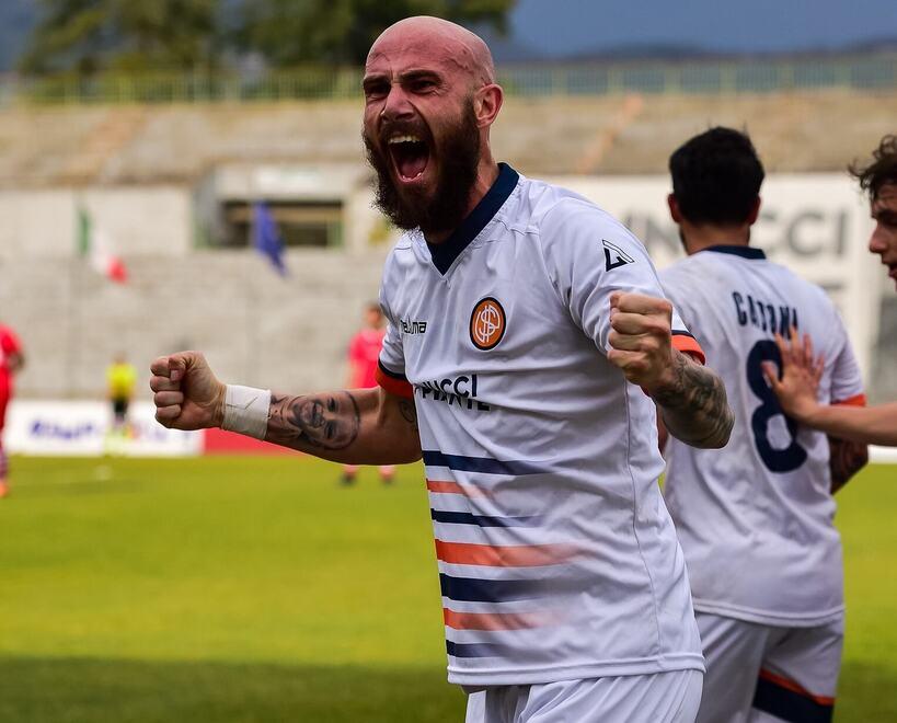 L’esultanza di Viscomi