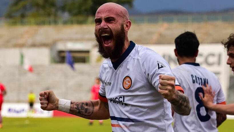 L’esultanza di Viscomi