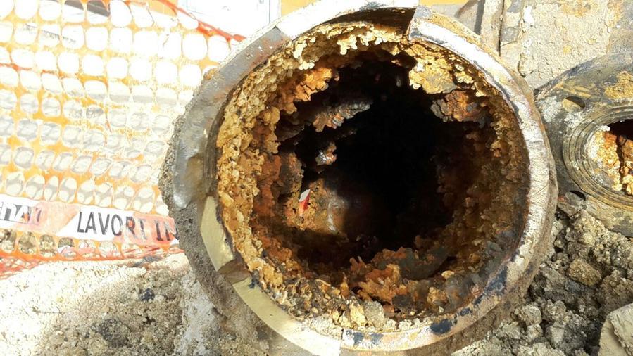 Una vecchia condotta Abbanoa