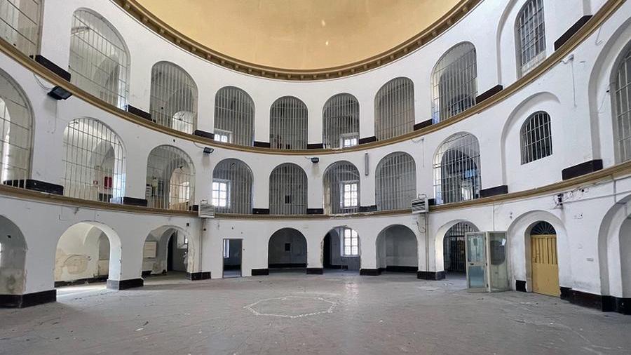 La rotonda interna del carcere di San Sebastiano a Sassari