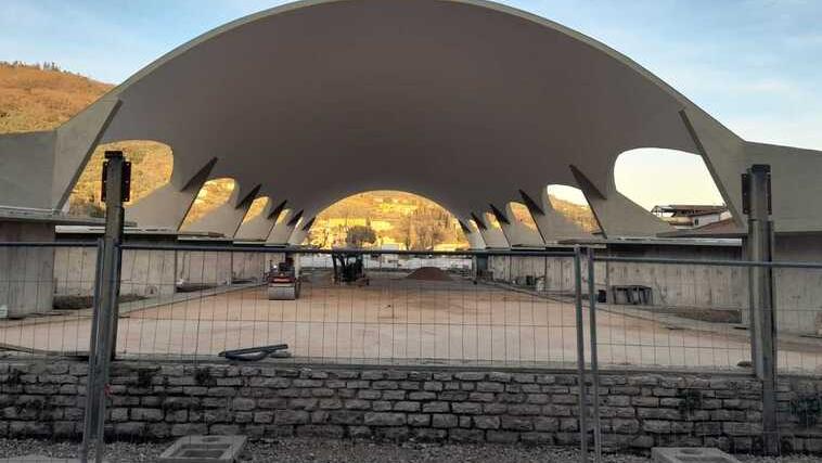 ll vecchio mercato dei fiori in ristrutturazione