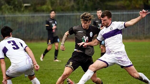 Un’azione della partita d’andata tra Montecatini e Meridien