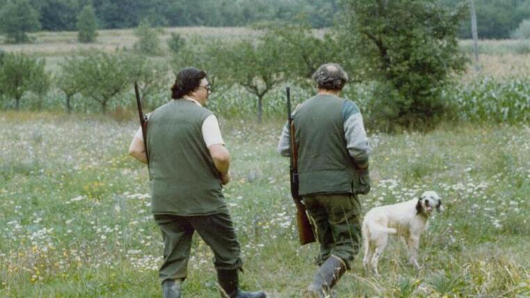 Cacciatori durante una battuta