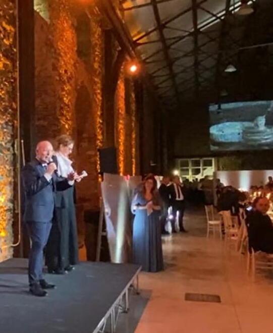 Un momento dell’intervento di Matteo Venturi