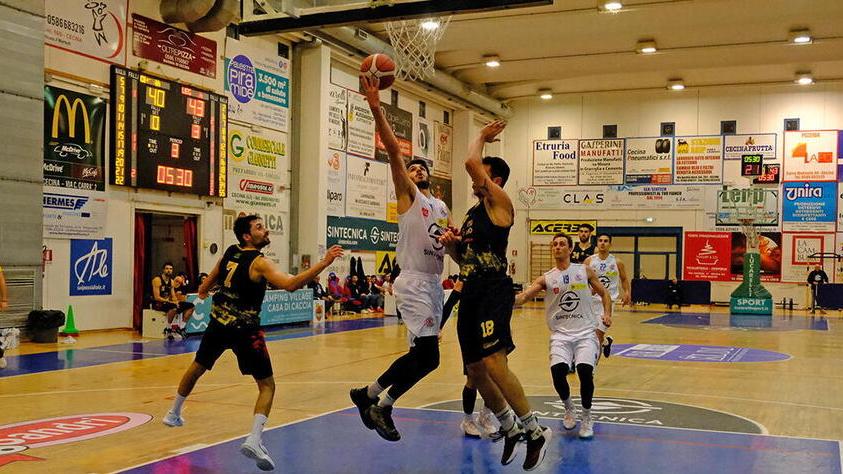 Un momento del match