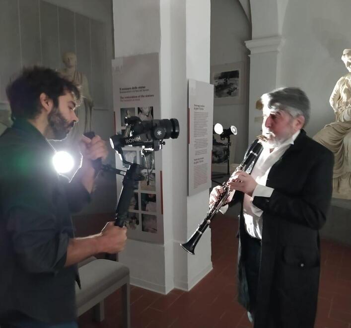 La sfida di “Clarinettissimo”: un videoclip girato al museo