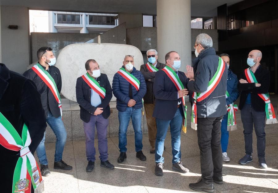 
	Una manifestazioni del 2020&nbsp; dei sindaci del distretto a Cagliari per protestare contro le condizioni della sanit&agrave; territoriale

