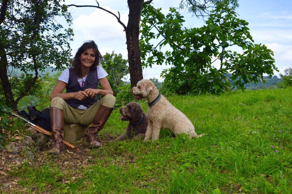Liliana Tamberi con i suoi cani