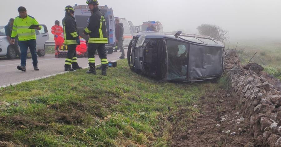 
	L'incidente nei pressi del bivio per Tula<em> (foto Mauro Chessa)</em>


