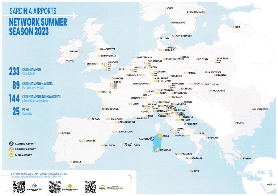 Presentata la stagione estiva 2023 dei tre aeroporti sardi