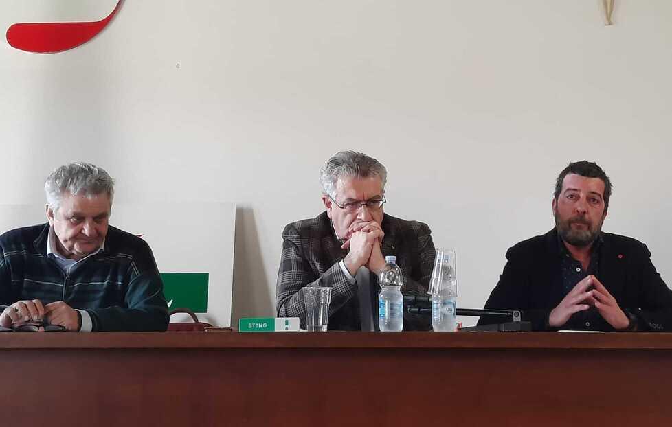 Rodolfo Zanieri, segretario Uil di Prato, Marco Bucci, segretario confederale della Cisl