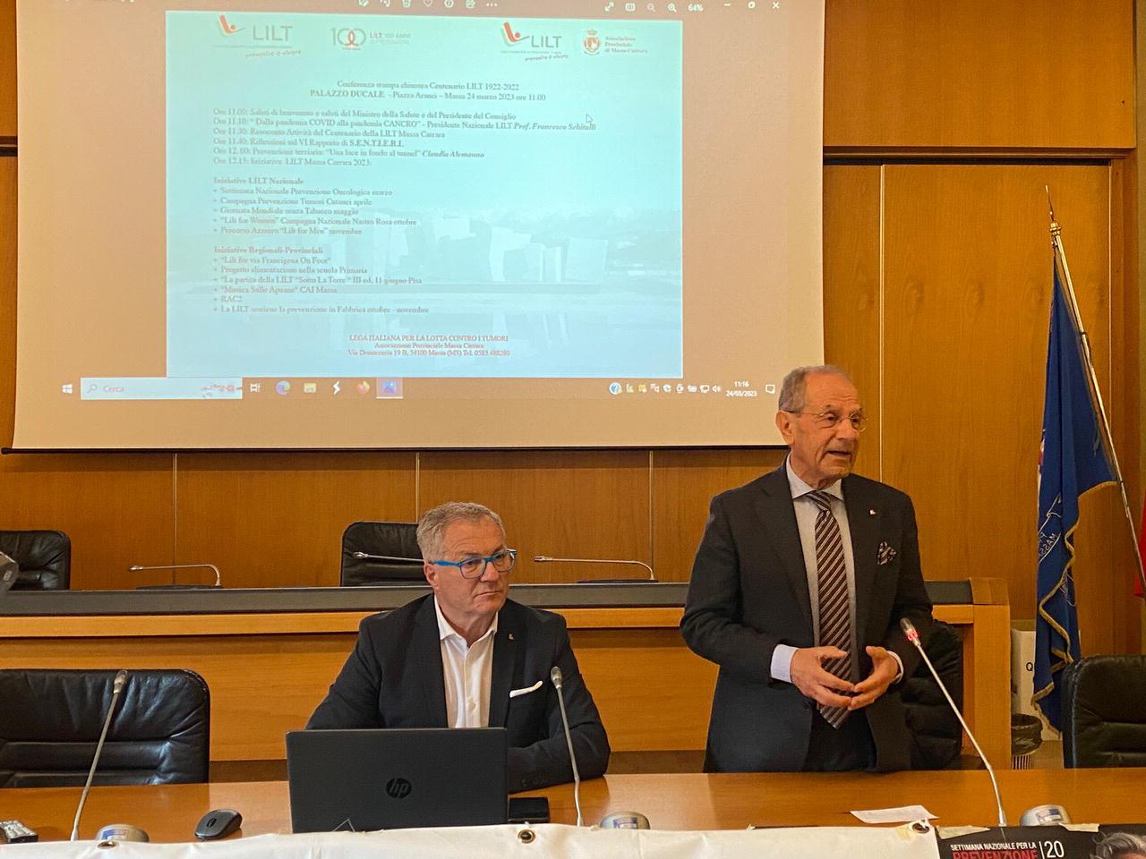 A sinistra Pietro Bianchi e Francesco Schittulli
