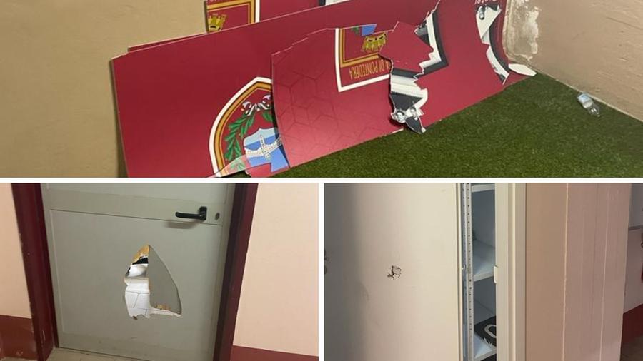 
	I danni causati dai giocatori argentini del Don Torcuato allo stadio Mannucci di Pontedera&nbsp;

