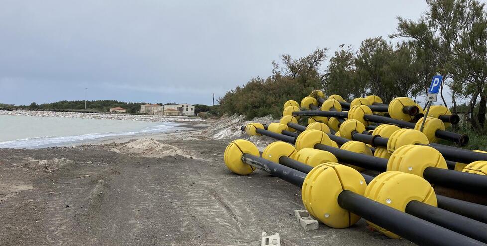 Intervento di ripascimento sulla costa a Vada per arginare il problema dell’erosione