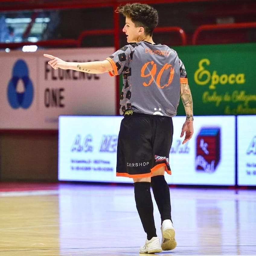 La 28enne salernitana in campo con la maglia della Nuova Comauto Pistoia