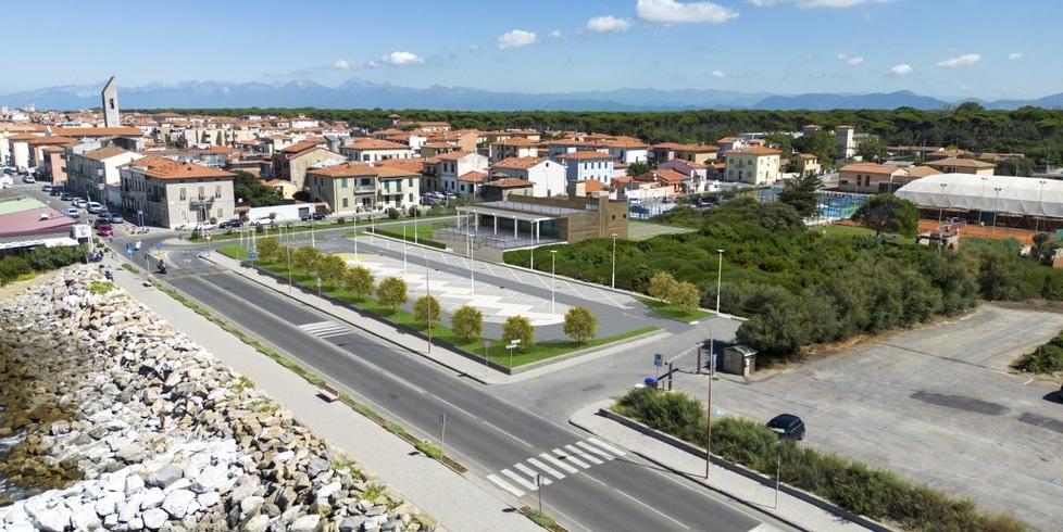 Nella foto la simulazione grafica del piano attuativo