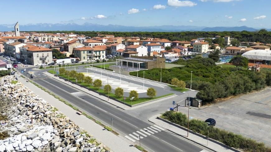 Nella foto la simulazione grafica del piano attuativo