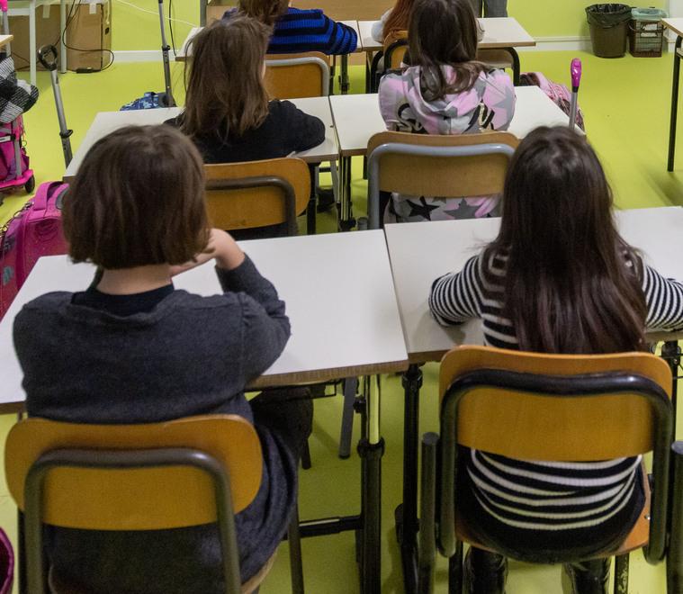 Alunni in classe (foto d'archivio)