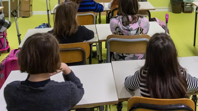 Alunni in classe (foto d'archivio)