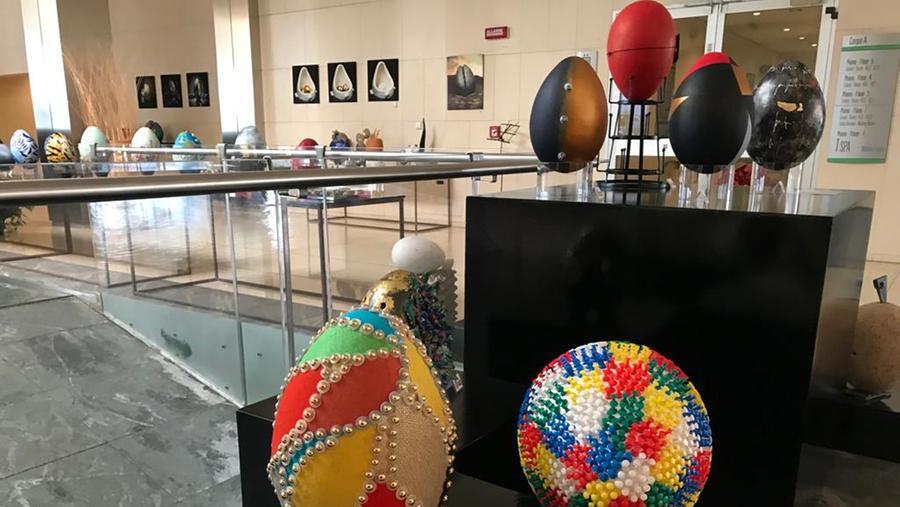 
	80 creazioni artistiche ispirate all&#39;uovo di Pasqua al THotel di Cagliari <em>(foto Mario Rosas)</em>

