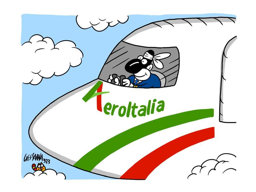 La vignetta di Gef: Aeroitalia punta tutto sulla Sardegna