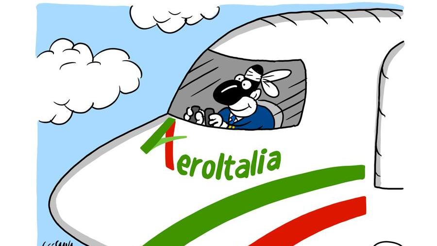 La vignetta di Gef: Aeroitalia punta tutto sulla Sardegna
