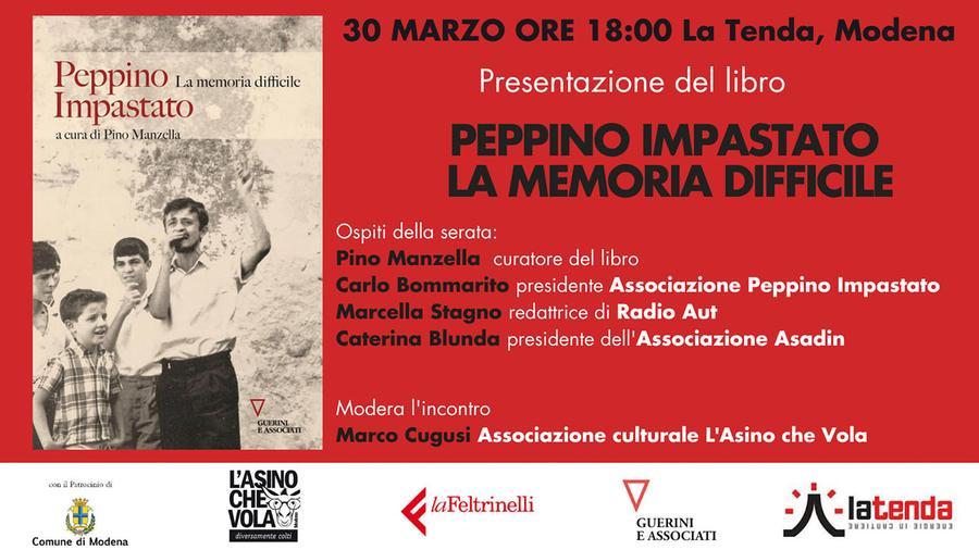 Modena. Alla Tenda Pino Manzella racconta Peppino Impastato: «Un rivoluzionario giocoso e autoironico»