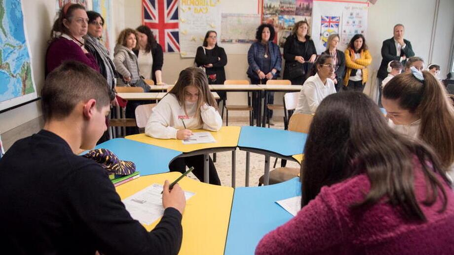 Un momento della presentazione in una delle aule alla “Pea” (Foto Ilaria Genovesi)