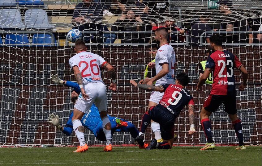 
	Il gol di Lapadula (foto mario rosas)

