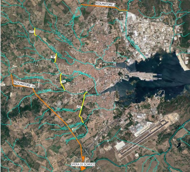 
	La soluzione progettuale con i due canali approvata dal consiglio comunale&nbsp;

