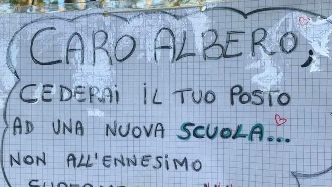 Fiorano. Protesta colorata dei bimbi «Alberi, ci mancherete...»