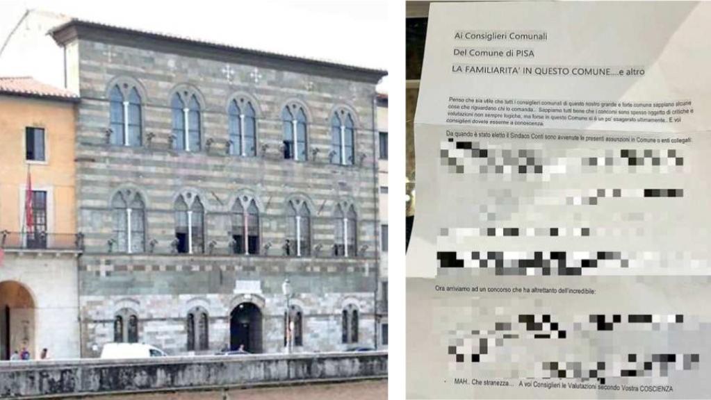 Palazzo Gambacorti e la lettera anonima