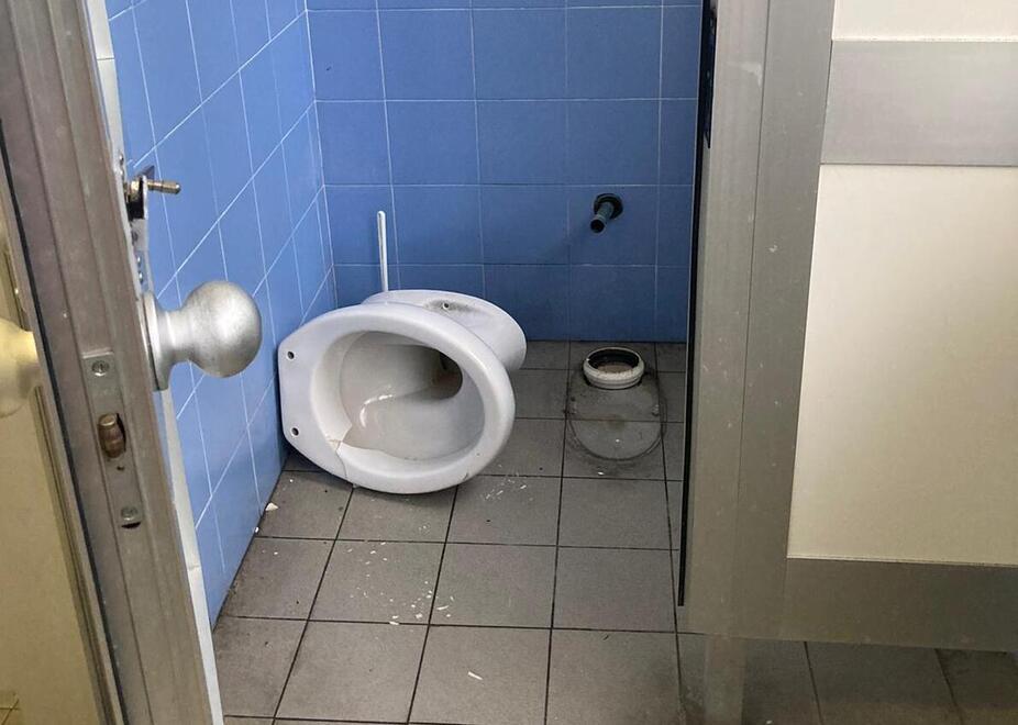 «Il wc si è staccato e sono caduta». Ferita una studentessa al Cecioni 