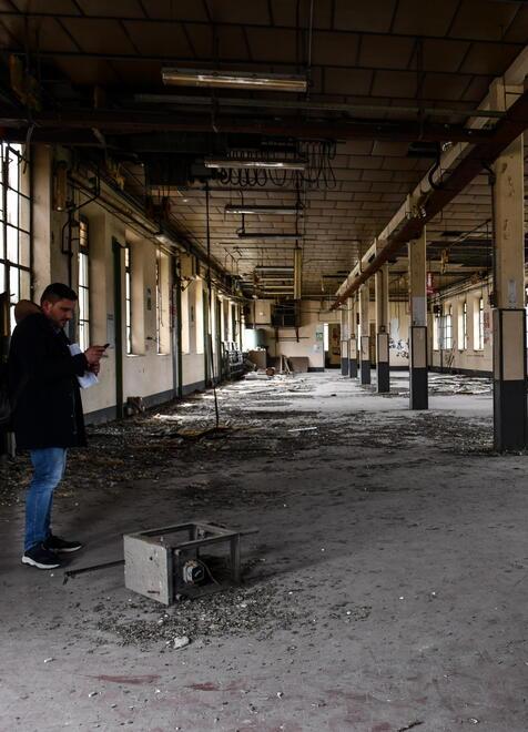 Uno degli ambienti della Manifattura sud (Foto Sernacchioli)