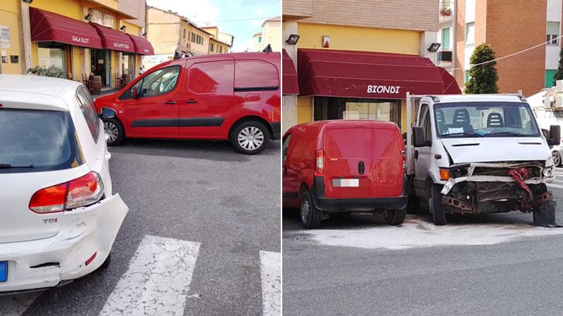 Livorno, travolge con l’auto cinque veicoli in sosta: il colpo di sonno e lo schianto. «Un miracolo uscirne vivo»