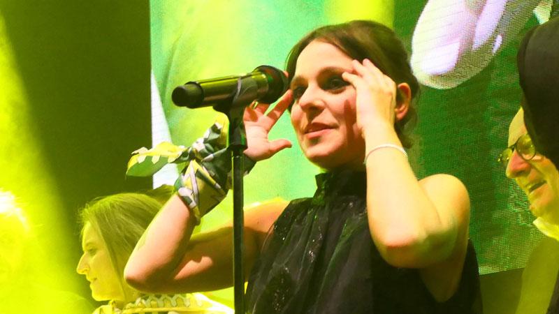 Giulia Mutti sul palco del Miccio Canterino (foto Paglianti)