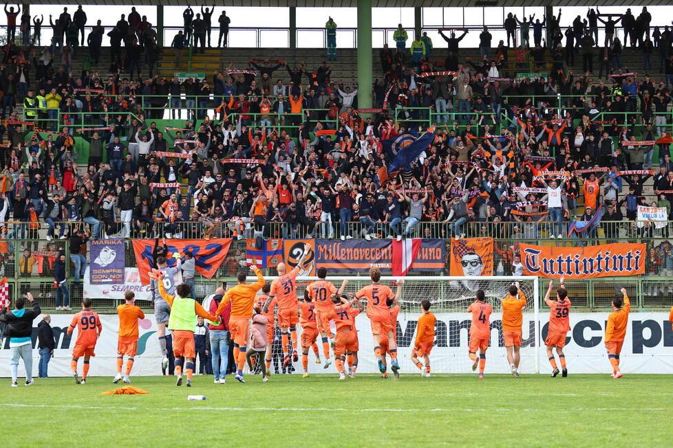 Alla Pistoiese basta un gol. E la Curva Nord esplode
