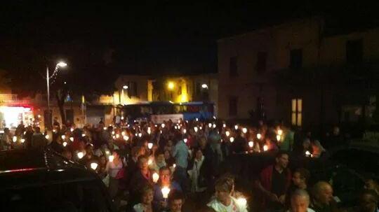 In cinquecento alla fiaccolata per salvare il Caselli