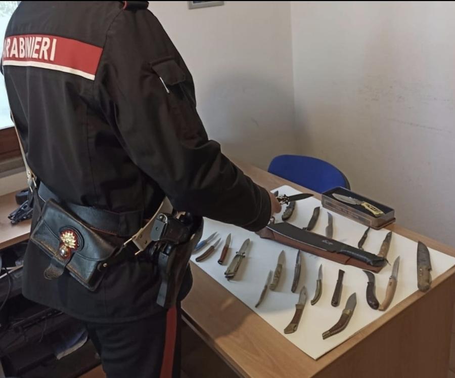 «Distruggo casa» e minaccia la mamma con un coltello, arrestato
