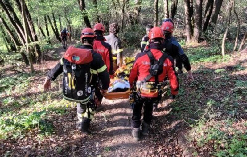 Sassuolo. Ragazzo cade dalla mountain bike e resta ferito a Montegibbio. Soccorso dai vigili del fuoco