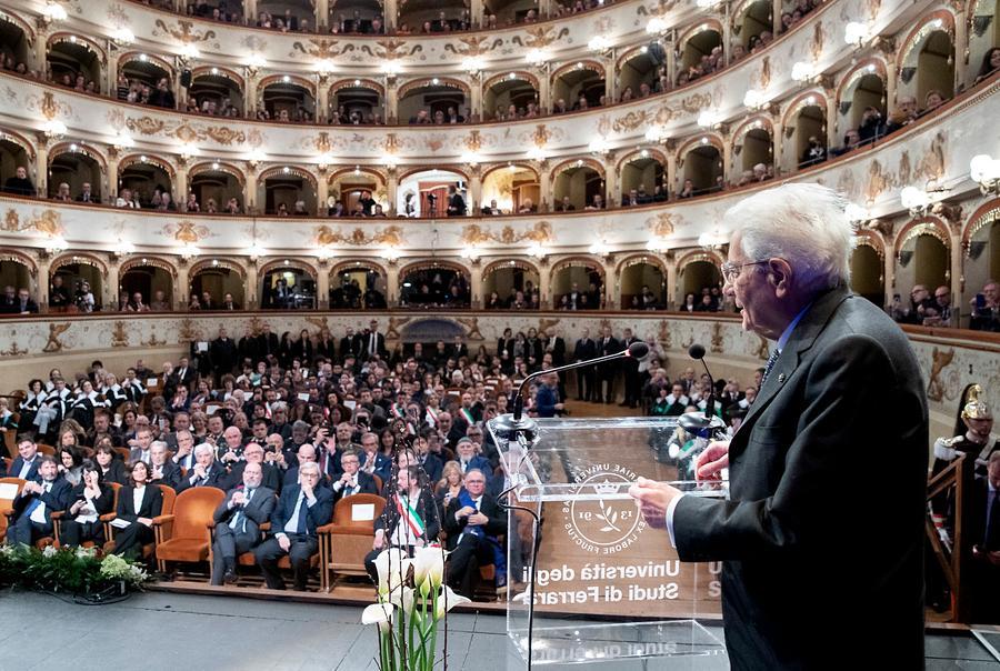 Ferrara, Mattarella a università e città: «Parte di una comunità globale»