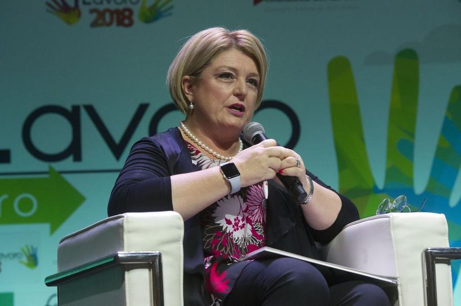 
	La ministra del lavoro Marina Calderone

