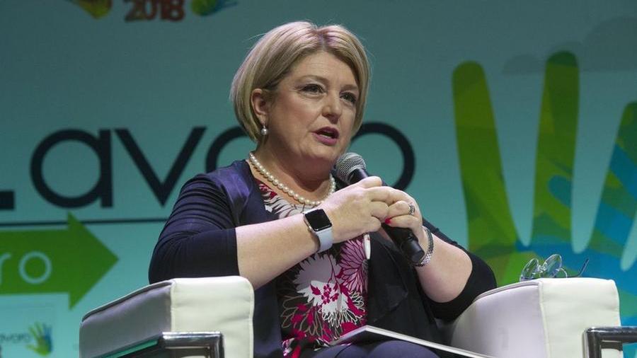 
	La ministra del lavoro Marina Calderone


